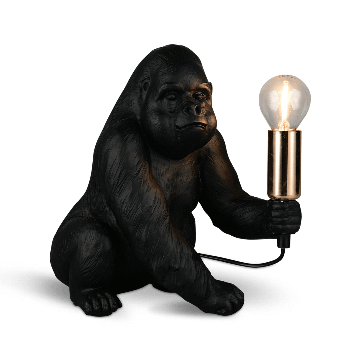 Tafellamp KONG Aap Poly Zwart