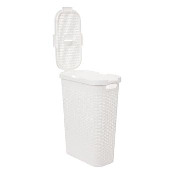 Wasmand CORBIA 40L M/Deksel Wit Wasmand CORBIA 40L M/Deksel Wit