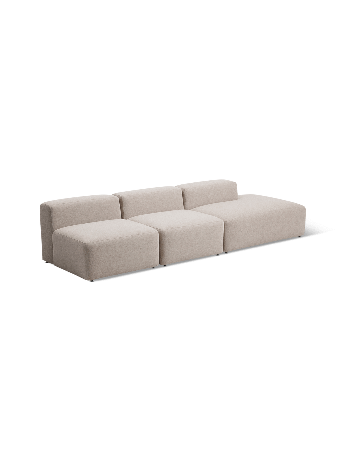 3-zit eindstuk rechts Blok Beige B325