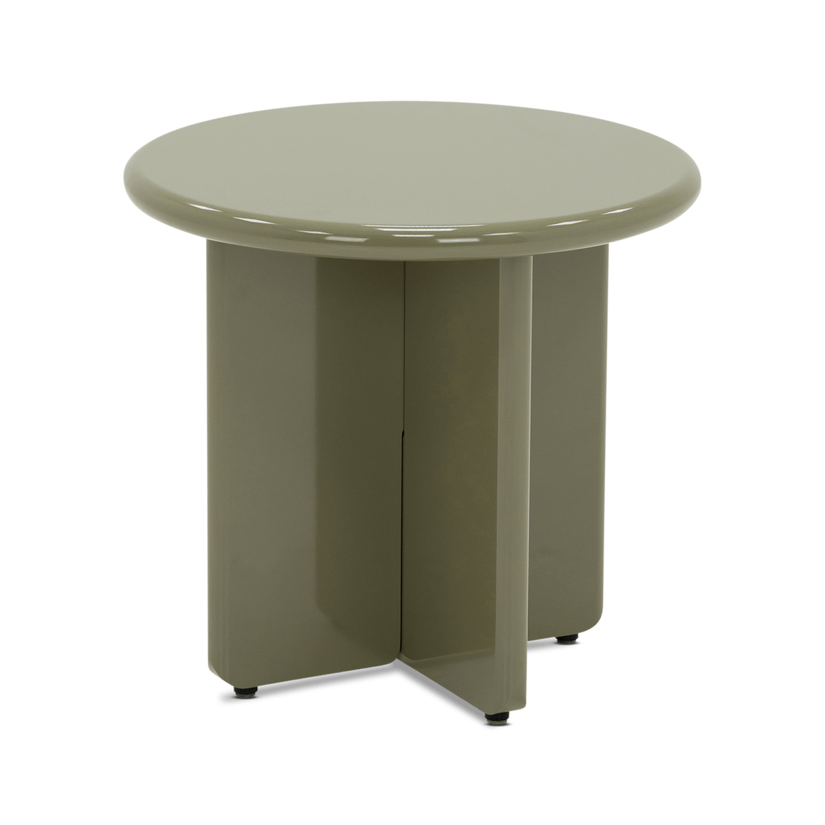 Bijzettafel LIVO Ø50 Hoogglans Urban Sage