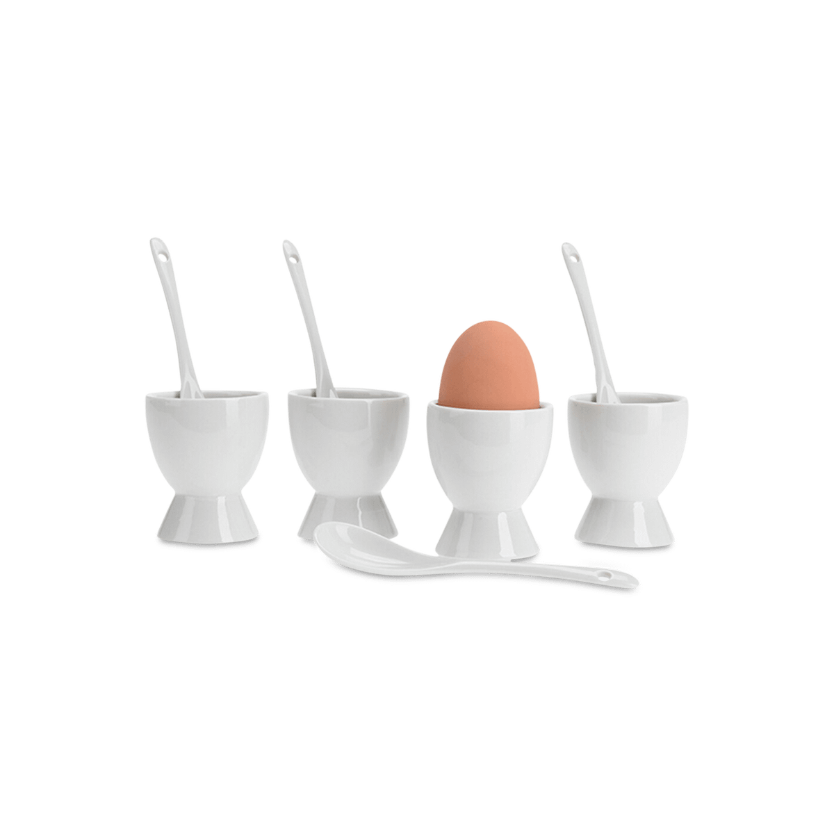 Eierdopje met Lepel S/4 EGZY Wit