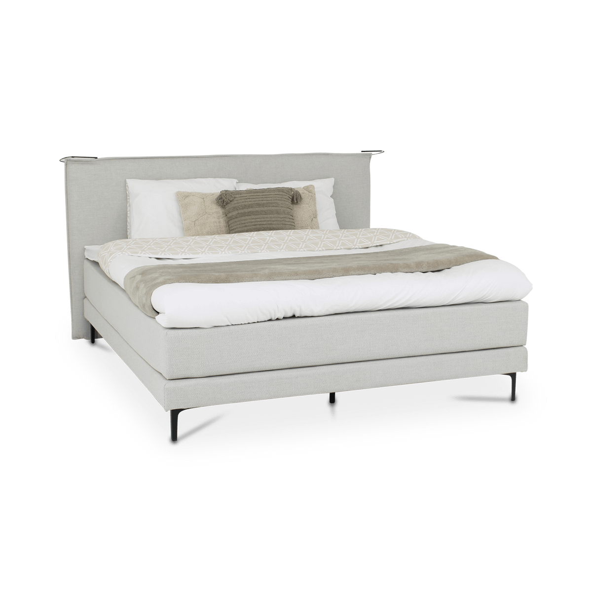 Boxspring SKAGEN Sparr Grijs 180x200
