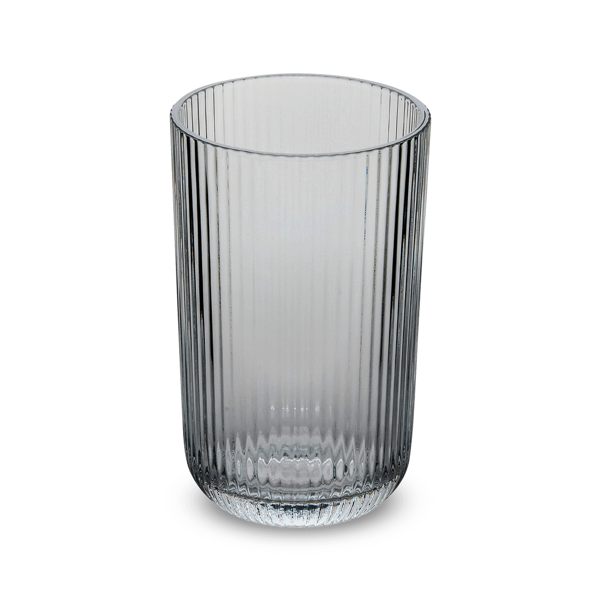Waterglas EMMA 43cl Ribbel Grijs