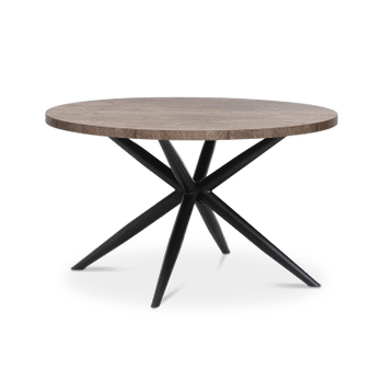 Eettafel FIONA Old Teak Ø130cm Eettafel FIONA Old Teak Ø130cm