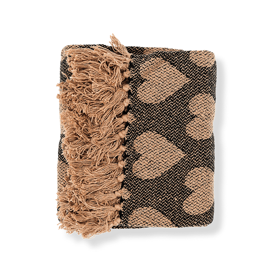 Plaid HARTS Beige/Zwart Plaid HARTS Beige/Zwart