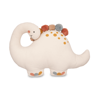 Kussen DINOSAUR Dino/Pompon Beige Kussen DINOSAUR Dino/Pompon Beige