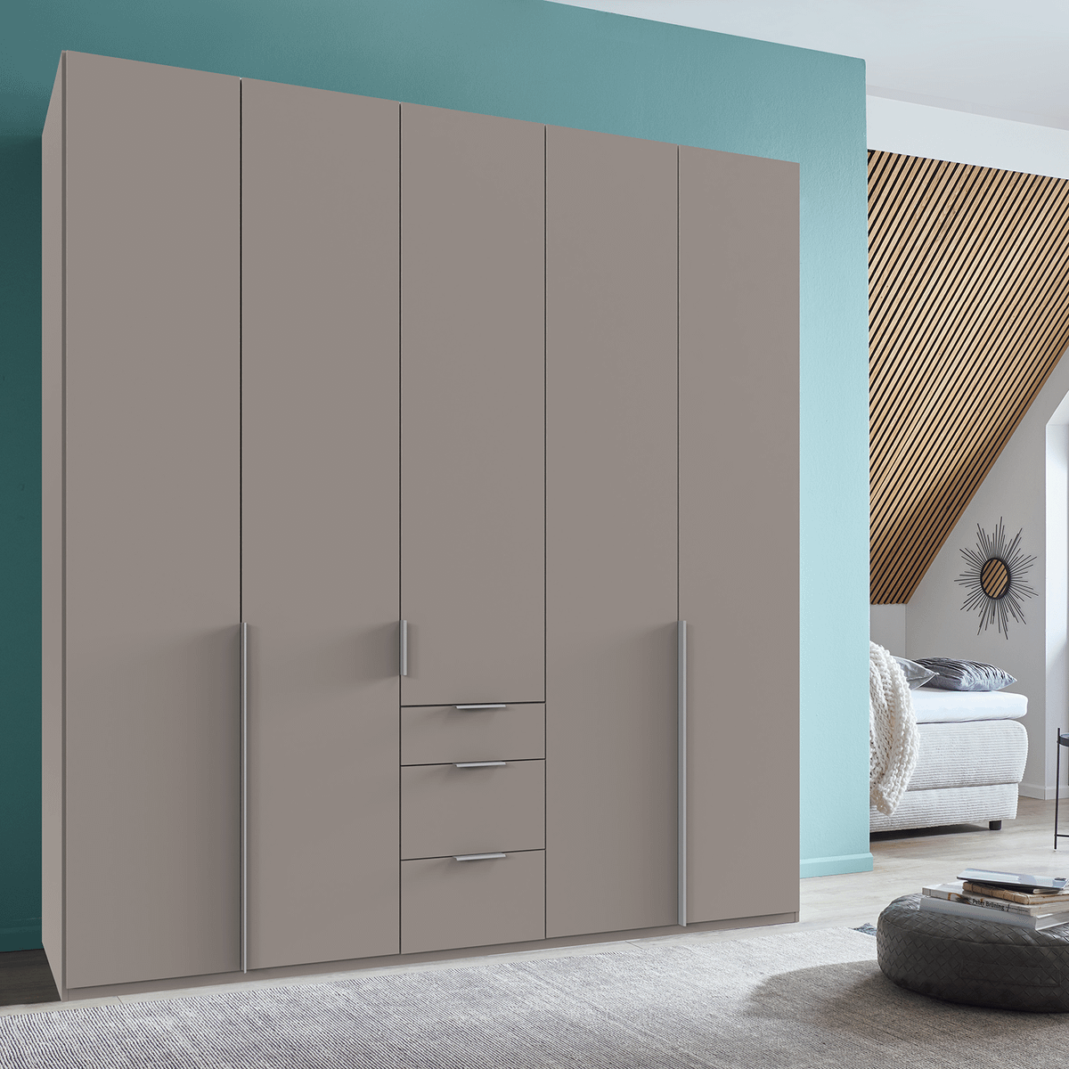 Kleerkast LIBERTY Saharagrijs B225