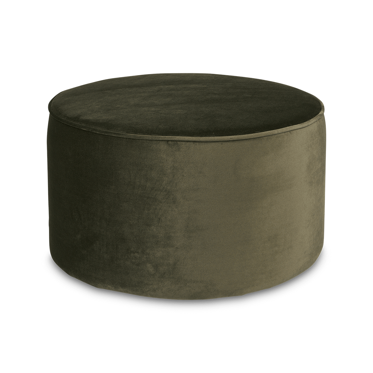 Poef ALMUR Warm Groen Velvet