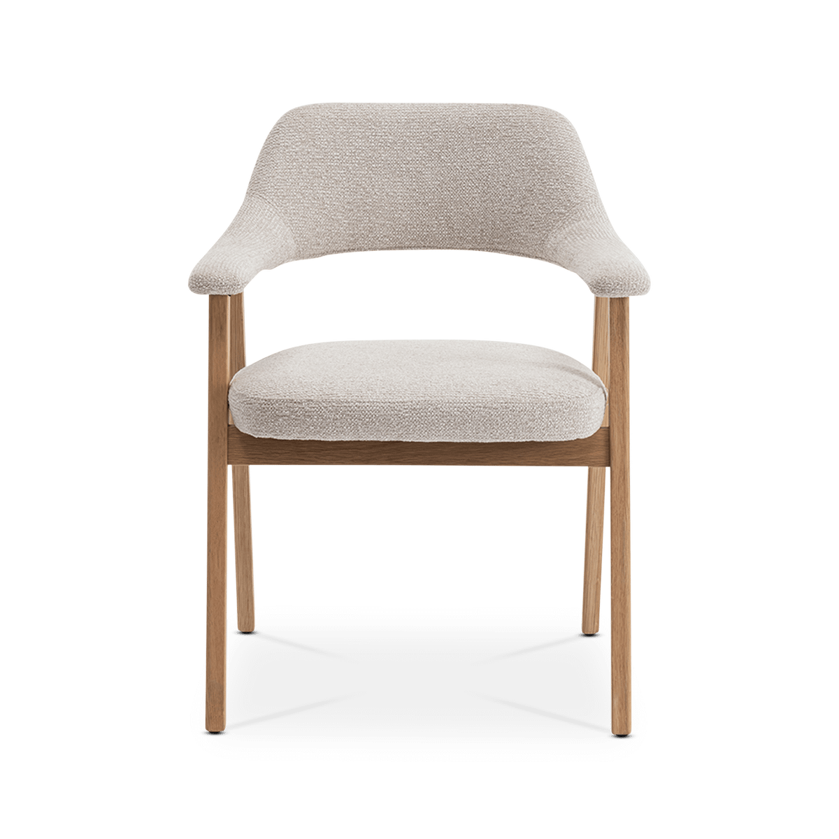 Armstoel TOVA Massief Eik Naturel