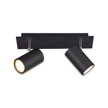 Spot MARLEY 2-Delig Metaal Zwart Spot MARLEY 2-Delig Metaal Zwart