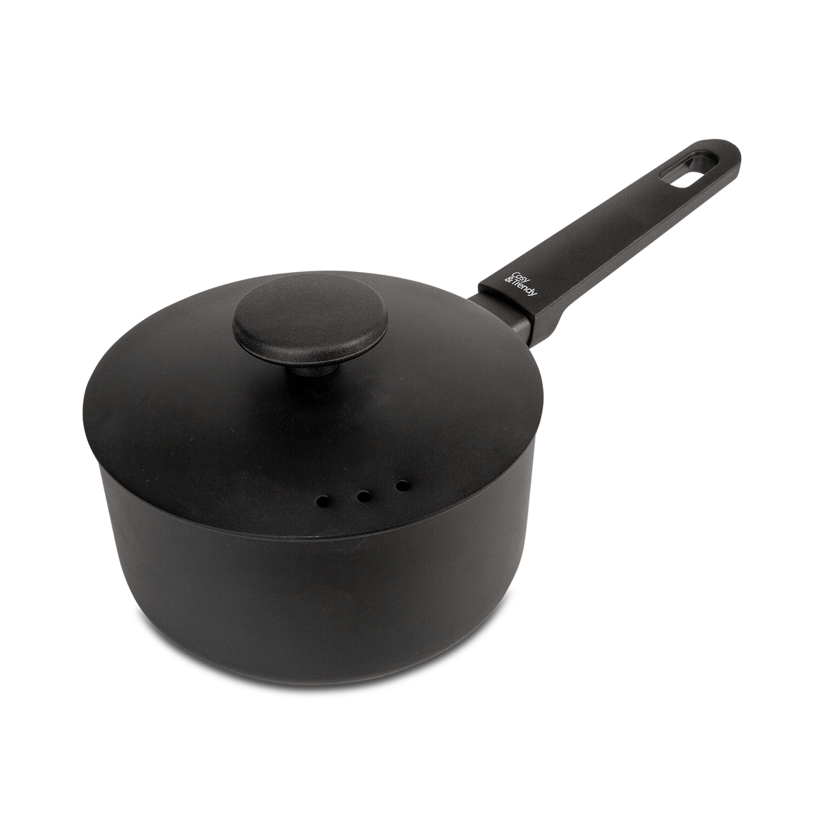 Sauspan FULL BLACK Alu Zwart M/Deksel