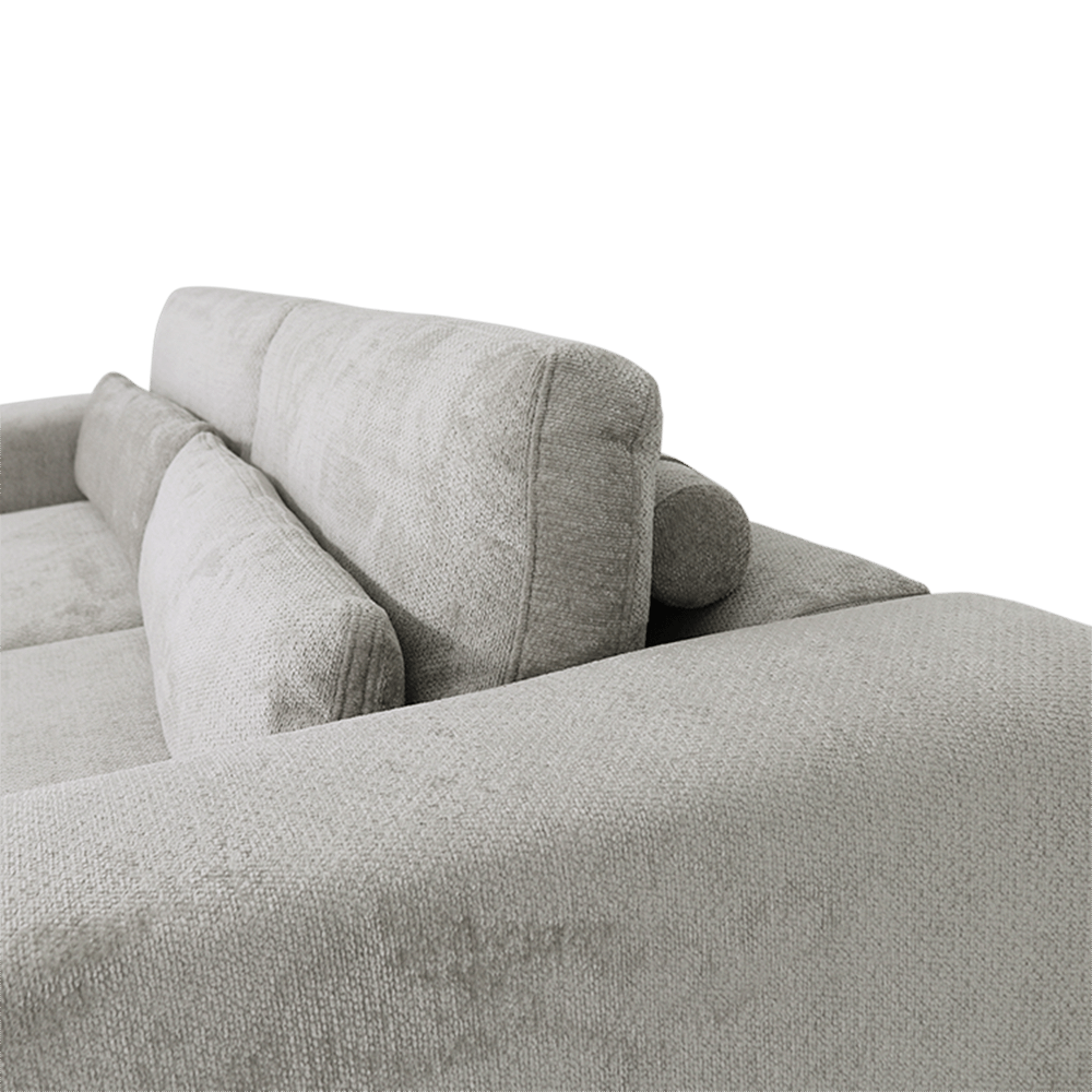 Hoeksalon ODILON Naturel Longchair Links B302