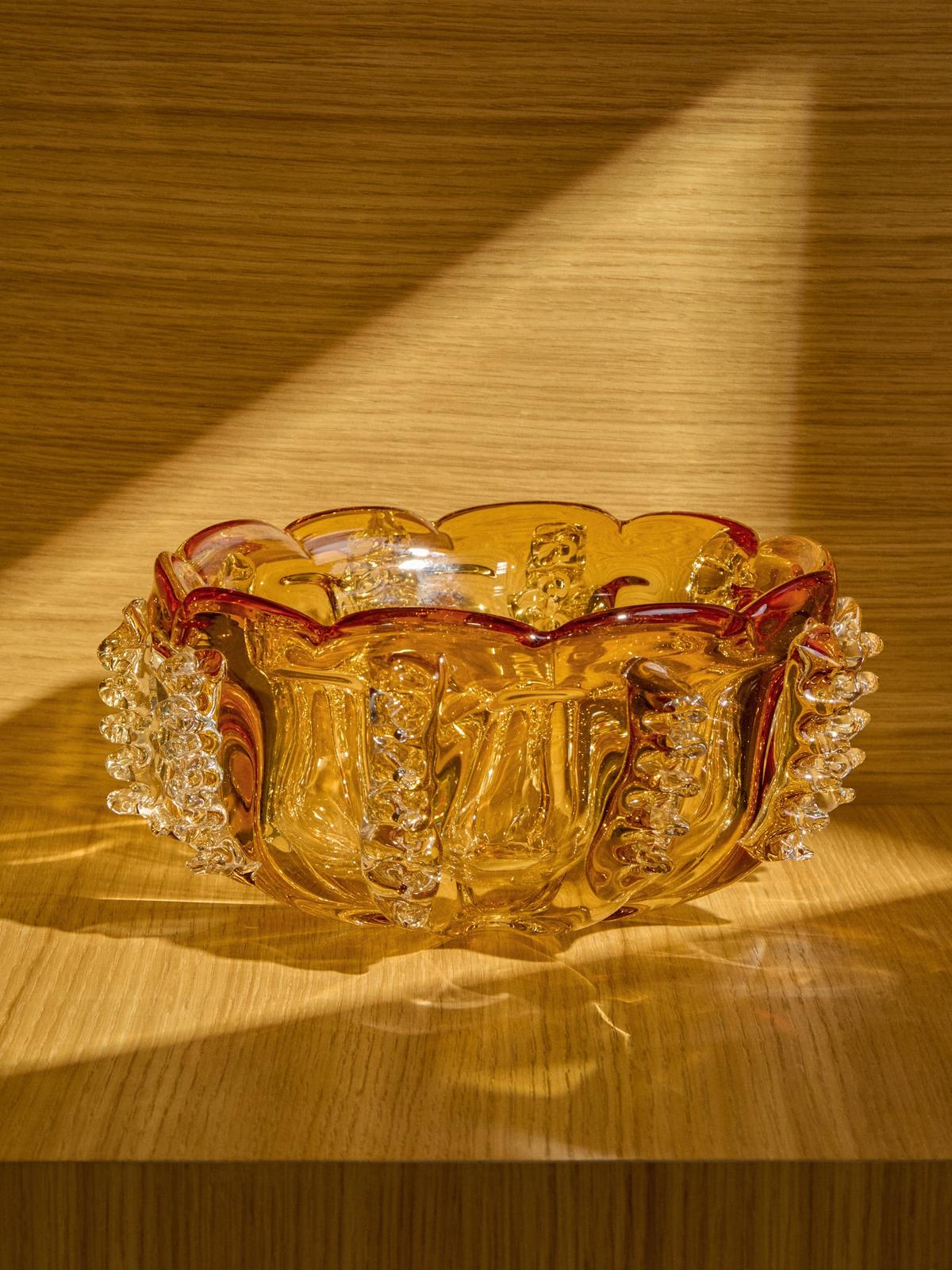 Schaal Nicora Oranje Glas Ø30 cm