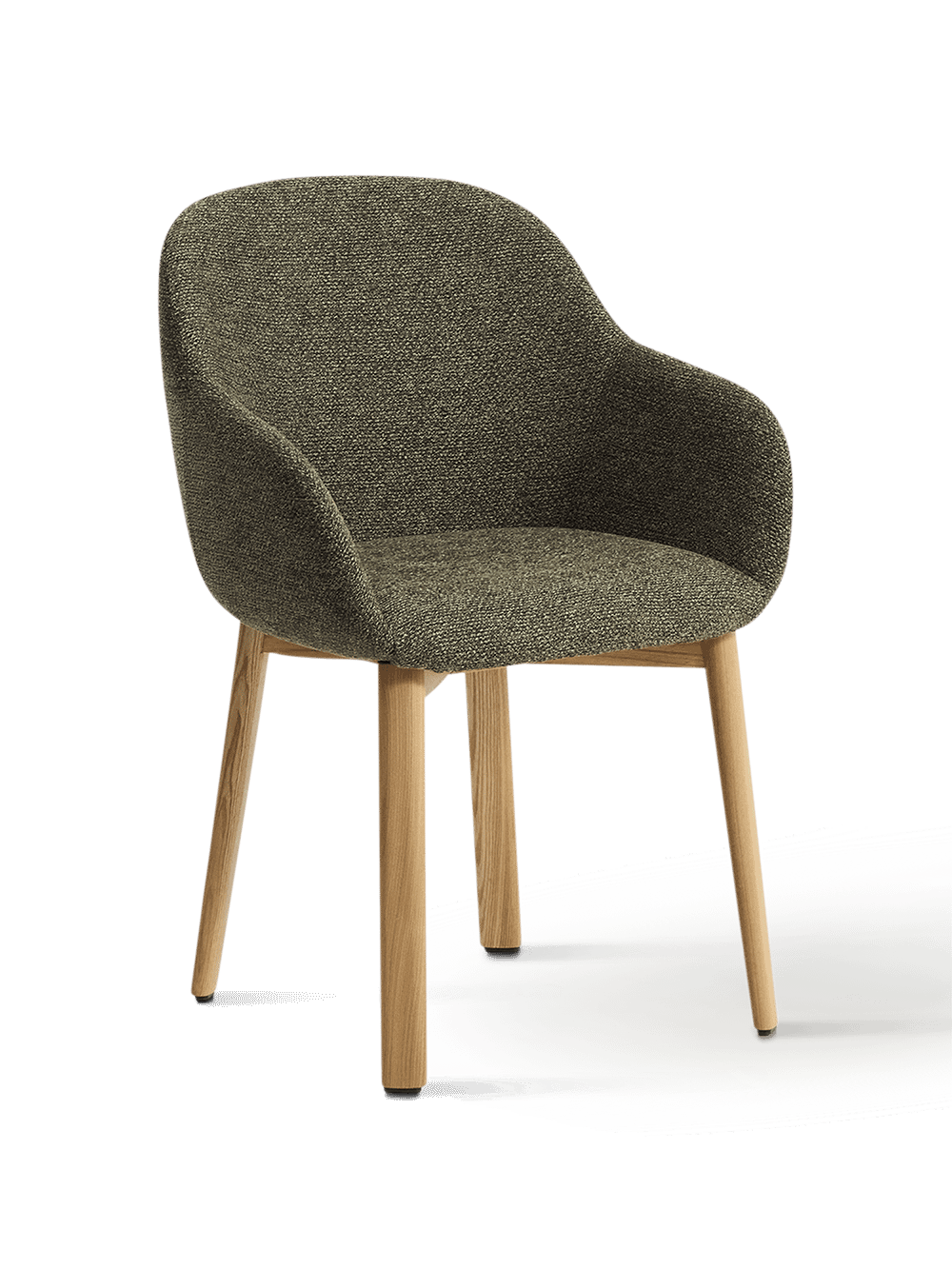 Armstoel Meila Groen/Licht hout