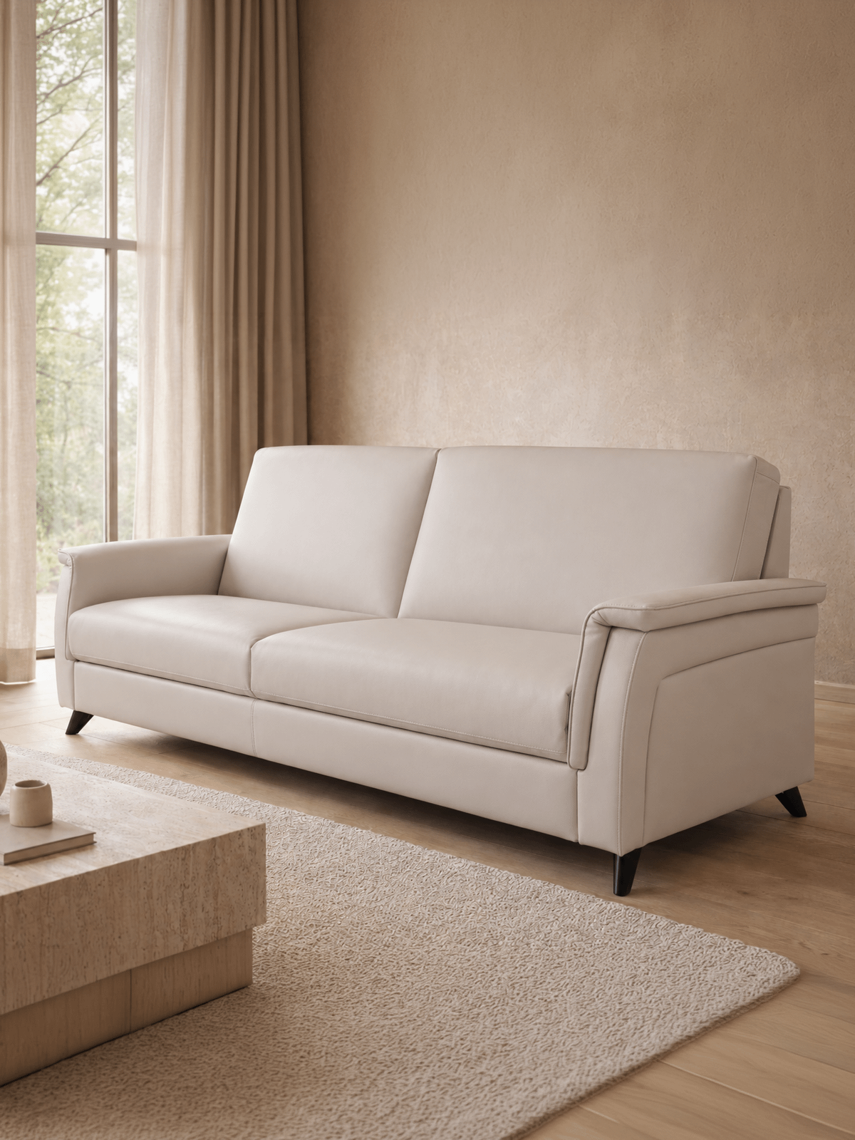 Salon Humberto Leder met geïntegreerde relax