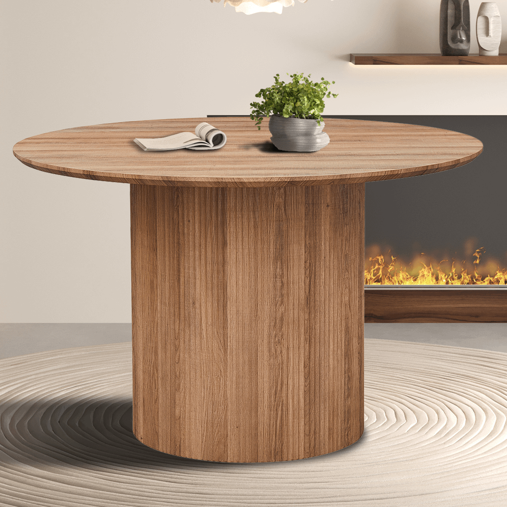 Eettafel PORTO Decor Oude Eik Ø120