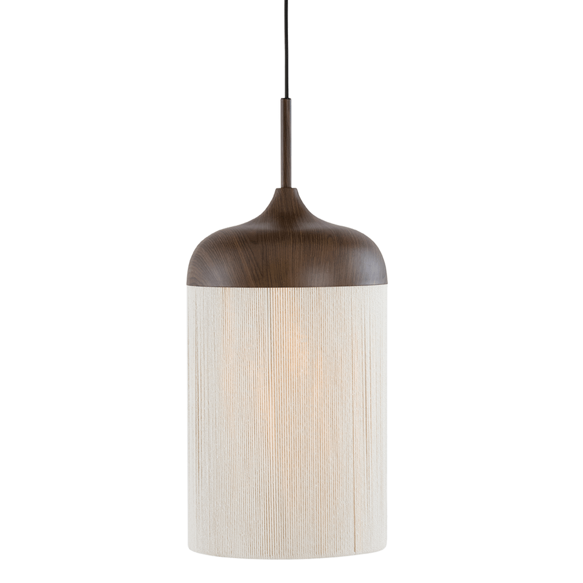 Hanglamp DANIA M Bruin/Creme
