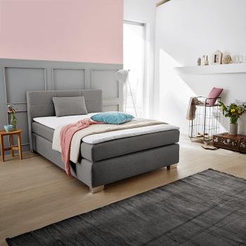 Boxspring UDEN Stof 142/09 Grijs 140x200 Boxspring UDEN Stof 142/09 Grijs 140x200