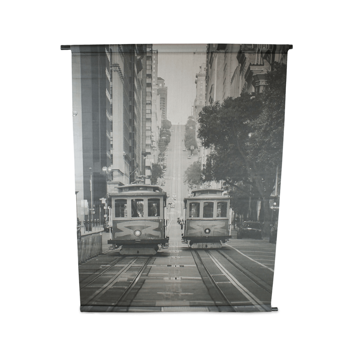 Posterdoek TRAM Zwart