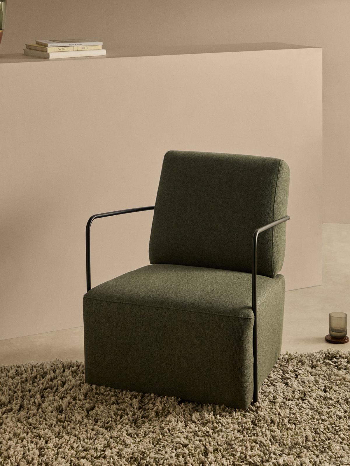 Fauteuil Gamer Groen en Metaal Mat Zwarte Afwerking
