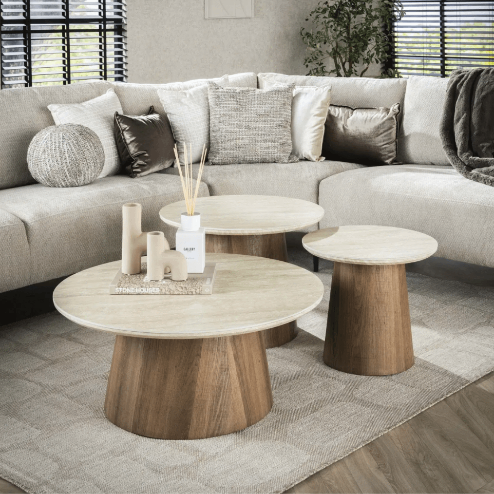 Salontafelset SOLIN Ø80/Ø60/Ø45