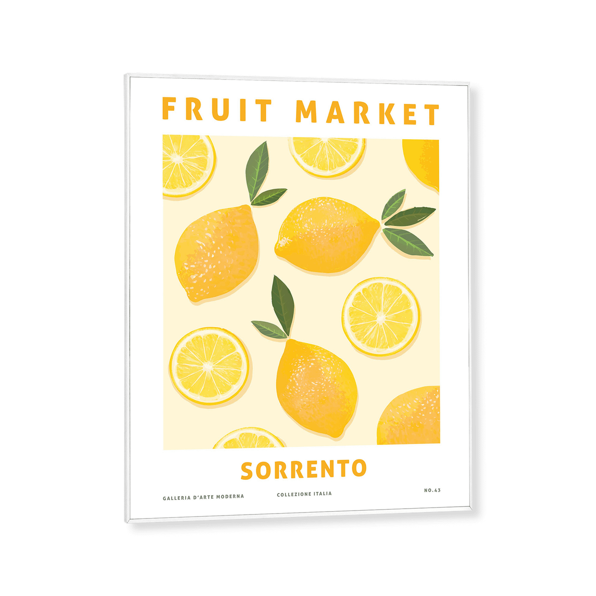 Framed Canvas SORRENTO LEMONS 40x50