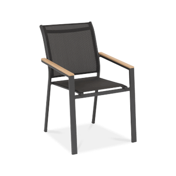 Armstoel DURELLA Grafiet/Acacia Armstoel DURELLA Grafiet/Acacia