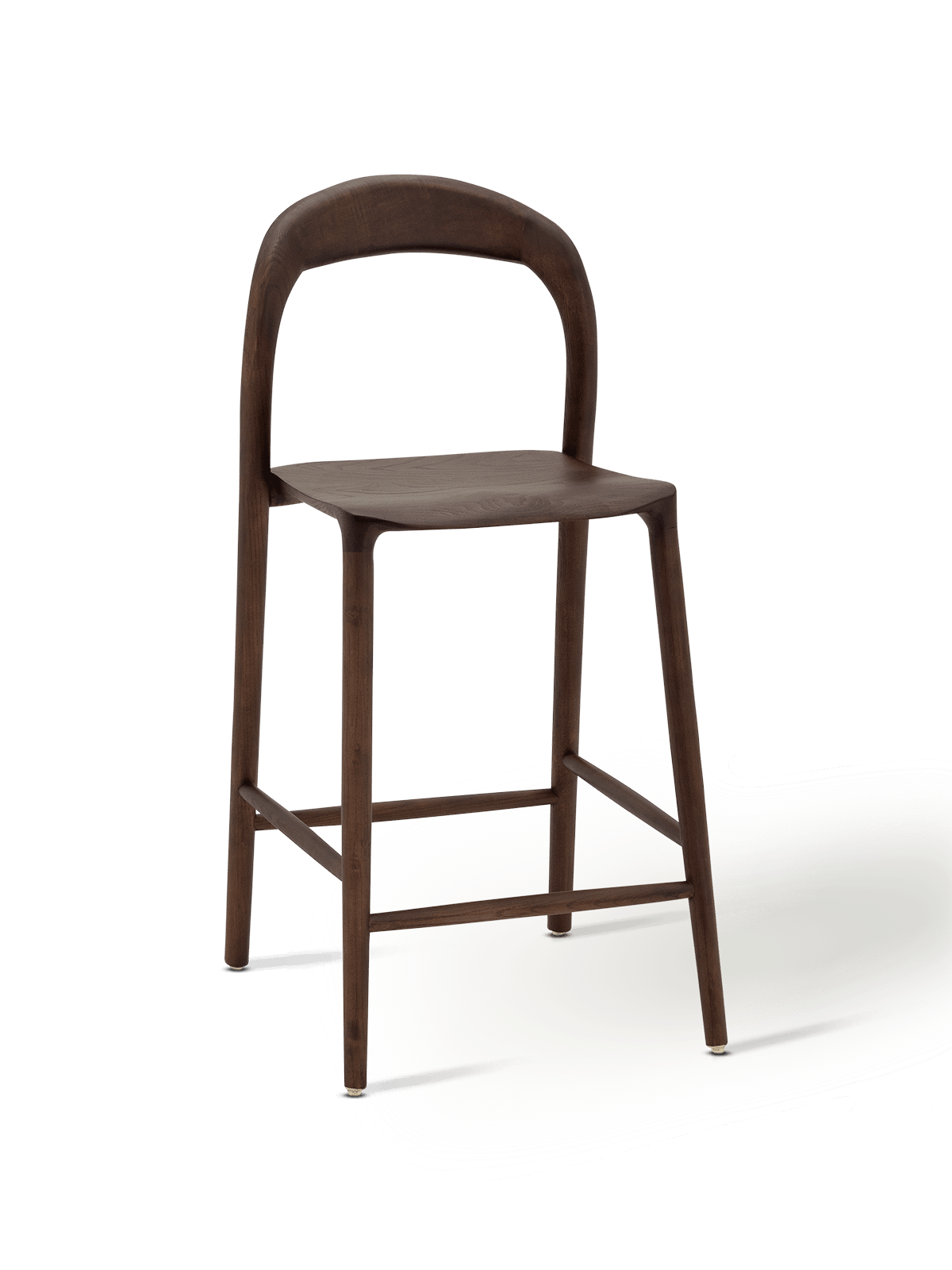 Barstoel Uma Ash Wood Walnut