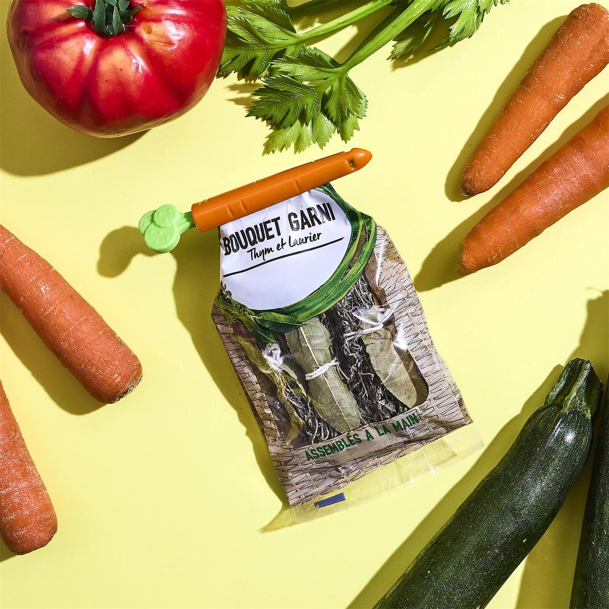 Zakklem S/4 CAROTTE Wortelvorm Oranje