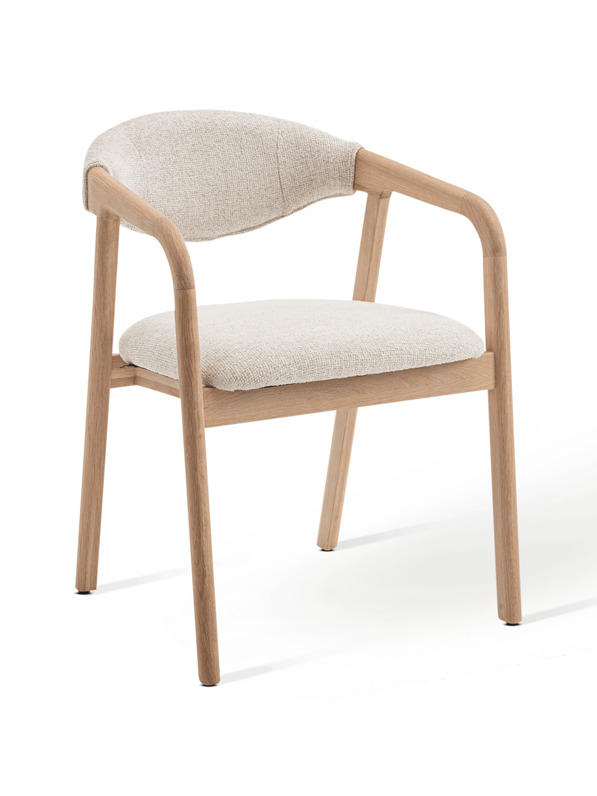 Armstoel Rovik Polar Mist Natural Oak