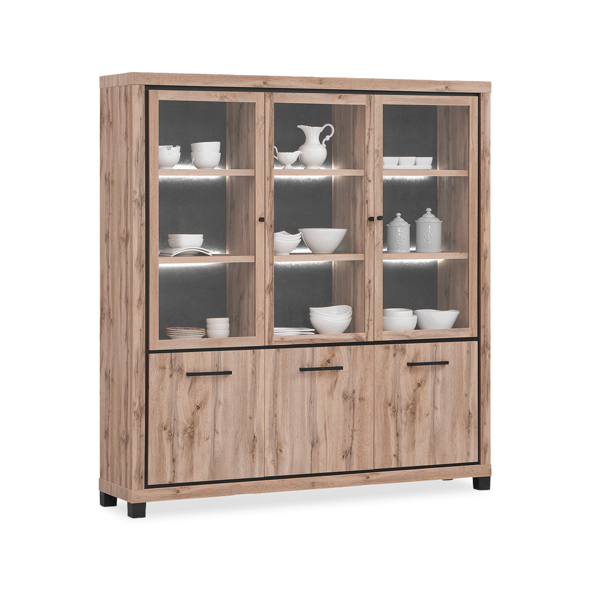 Glaskast DELPHINE 3D/Glas - 3D (incl. LED) B191