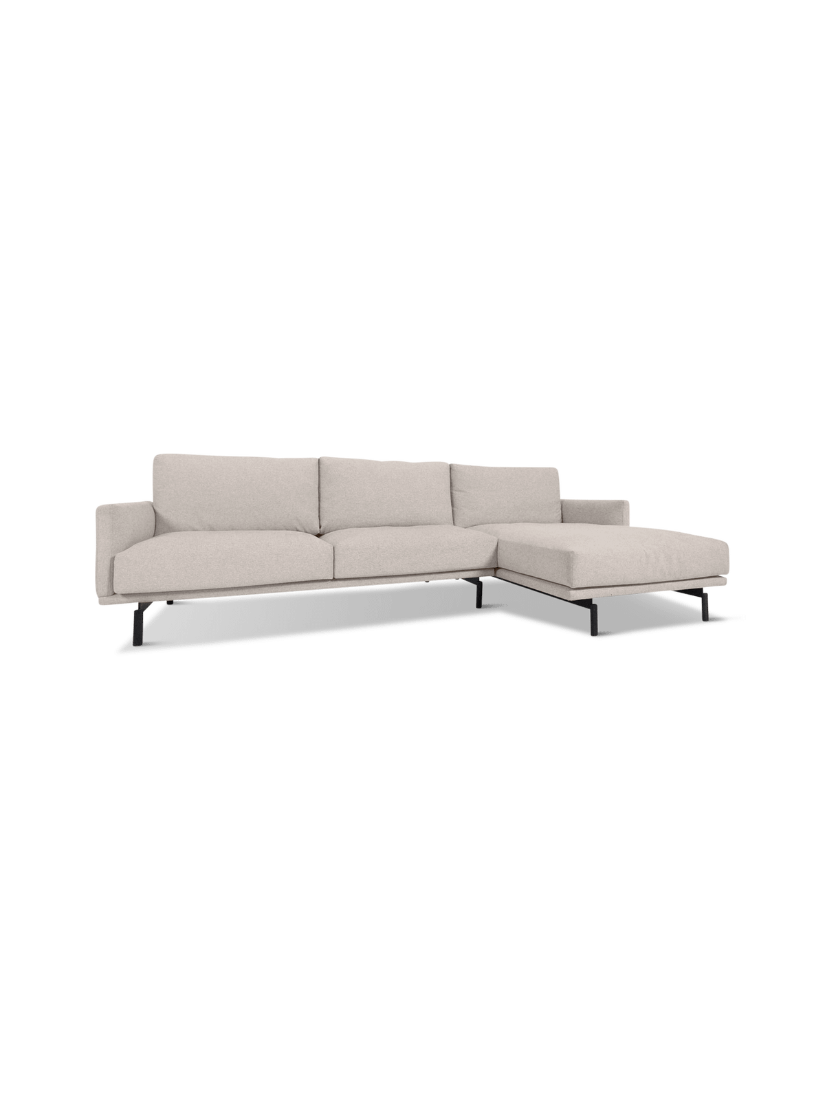 3-zitsbank Galene beige rechtse chaise longue 254 cm FSC Mix Credit