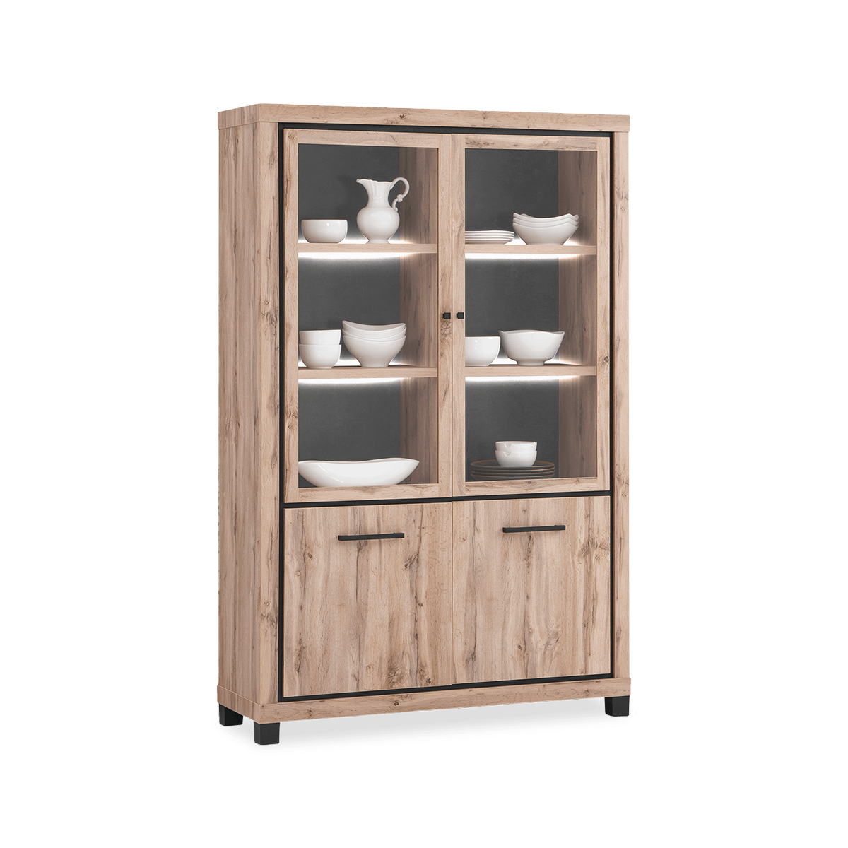 Glaskast DELPHINE 2D/Glas - 2D (incl. LED) B133