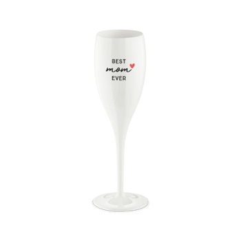 Champagneglas BEST MOM EVER 100ml Wit Champagneglas BEST MOM EVER 100ml Wit