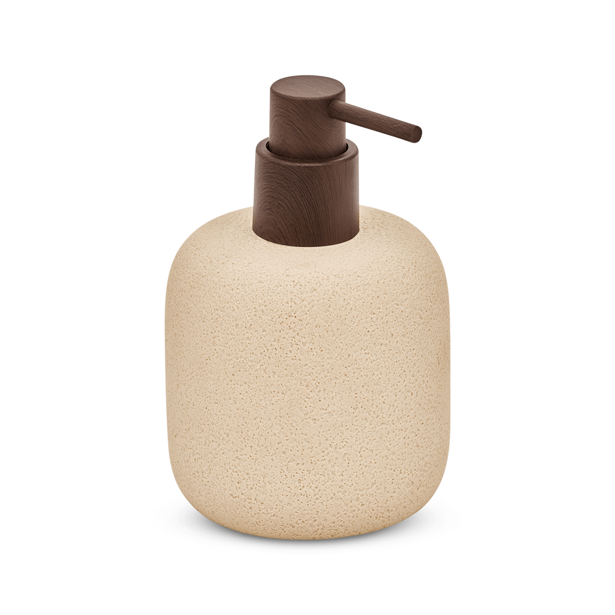 Zeepdispenser HOLEZO Poly Beige/Bruin