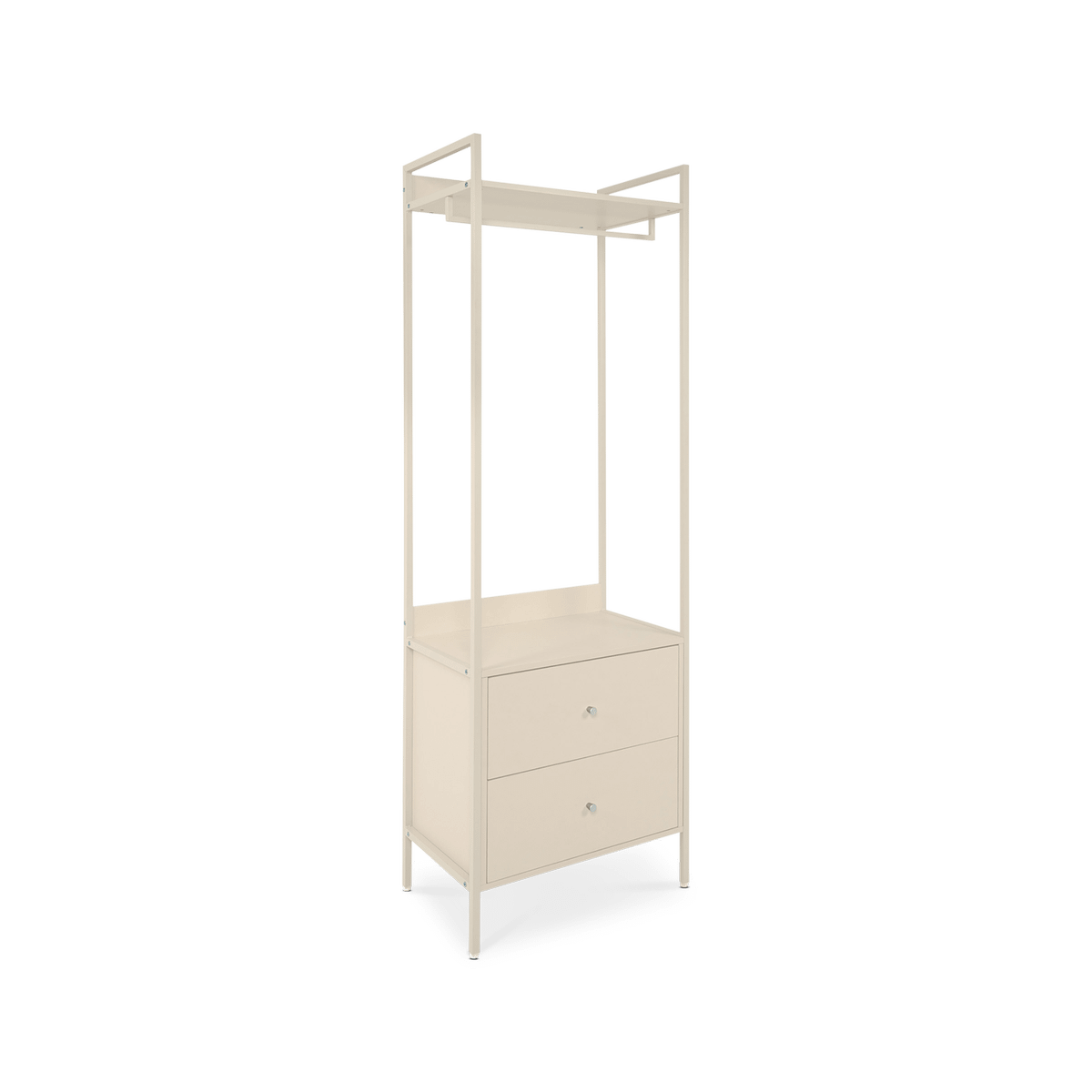 Wandkast LYRA met Roede/2 Laden Beige B64