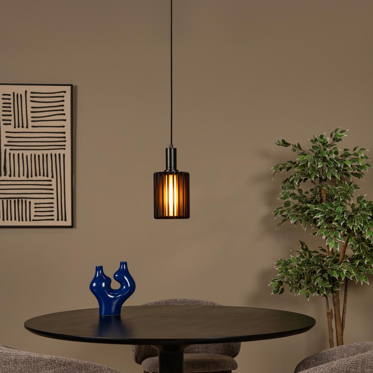 Hanglamp LAMBRES 1Del. Zwart