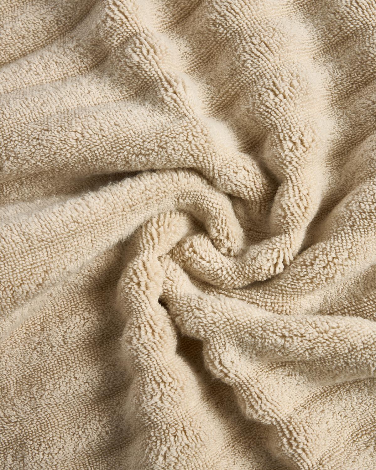 Navira toilethanddoek van 100% beige katoen 30 x 50 cm