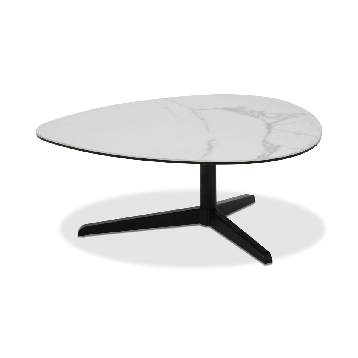 Salontafel MALBORD Keramiek White/Metal Black