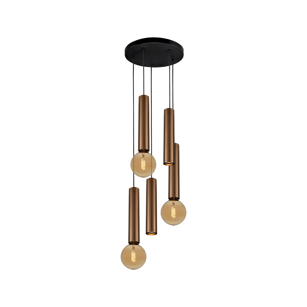 Hanglamp TABOO 5Del. Brons