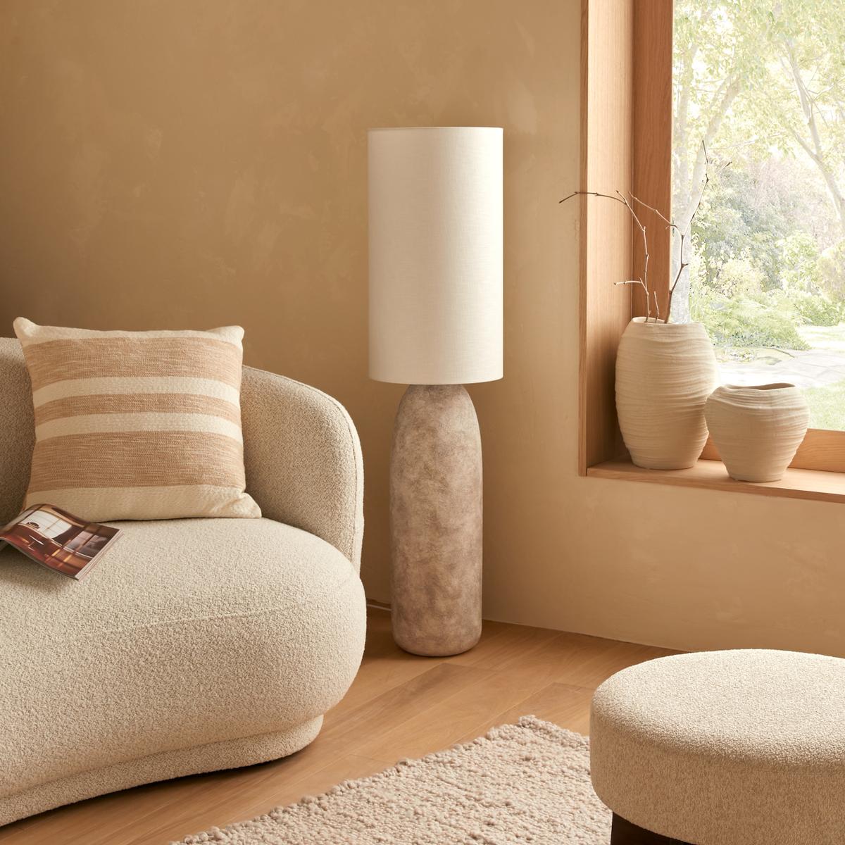 Vloerlamp KEHAY Keramiek Beige