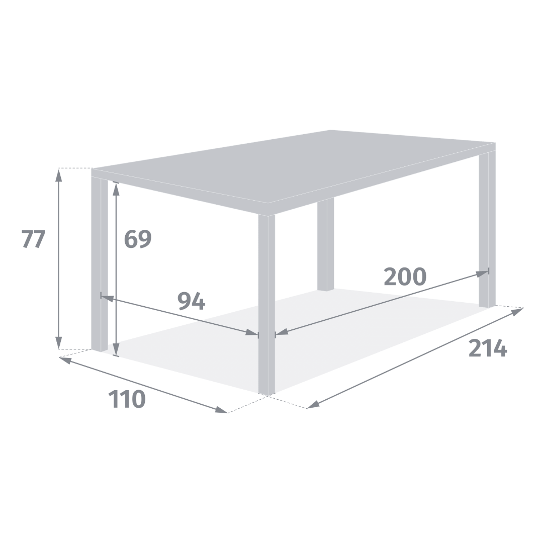 Tuintafel Verlengbaar FURORE 214/274x110 Tuintafel Verlengbaar FURORE 214/274x110