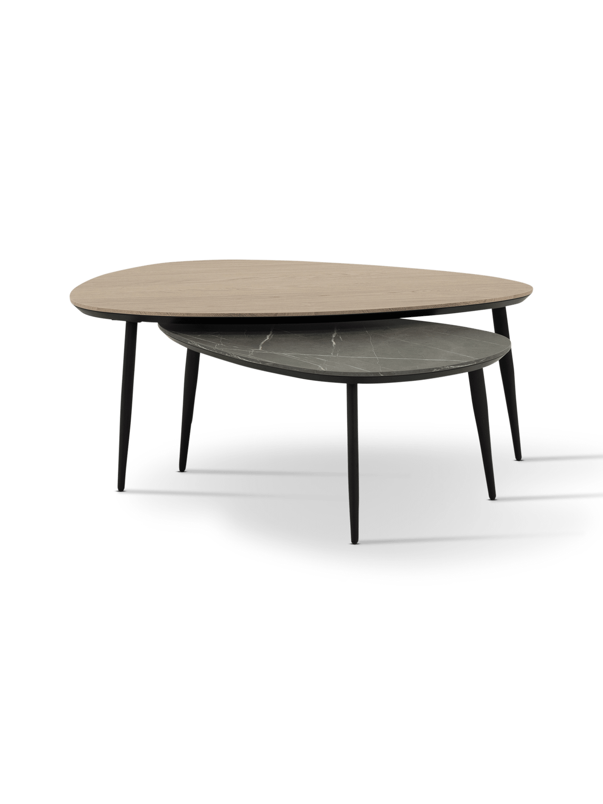 Salontafelset Vinnum Misty Oak/Pedra