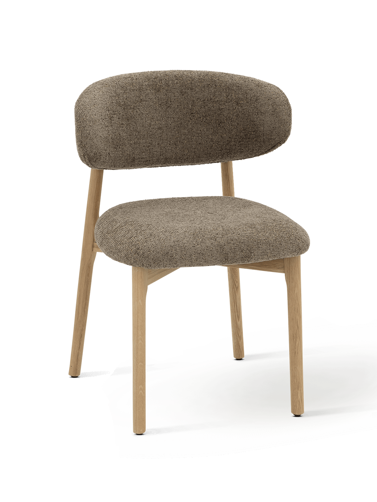 Stoel Edda Taupe Natural Oak