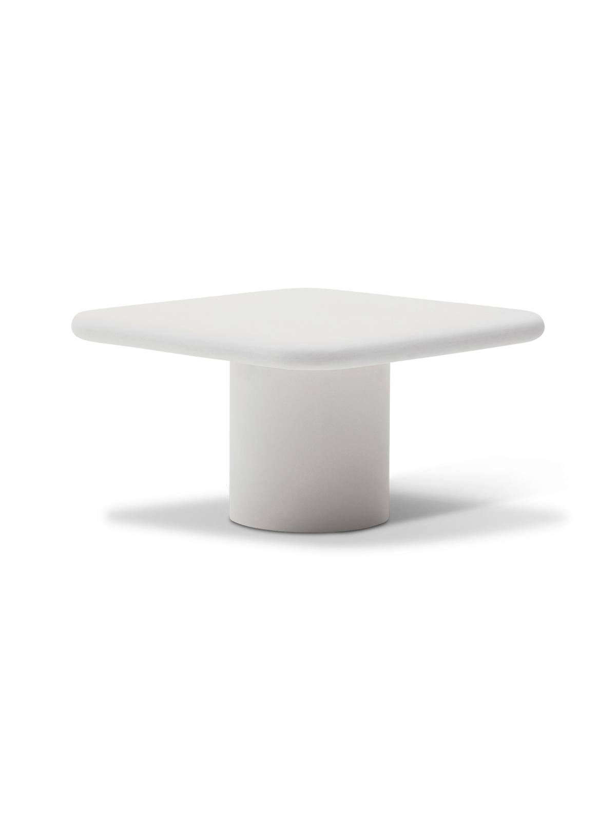 Addaia witte tafel van cement 135 x 135 cm