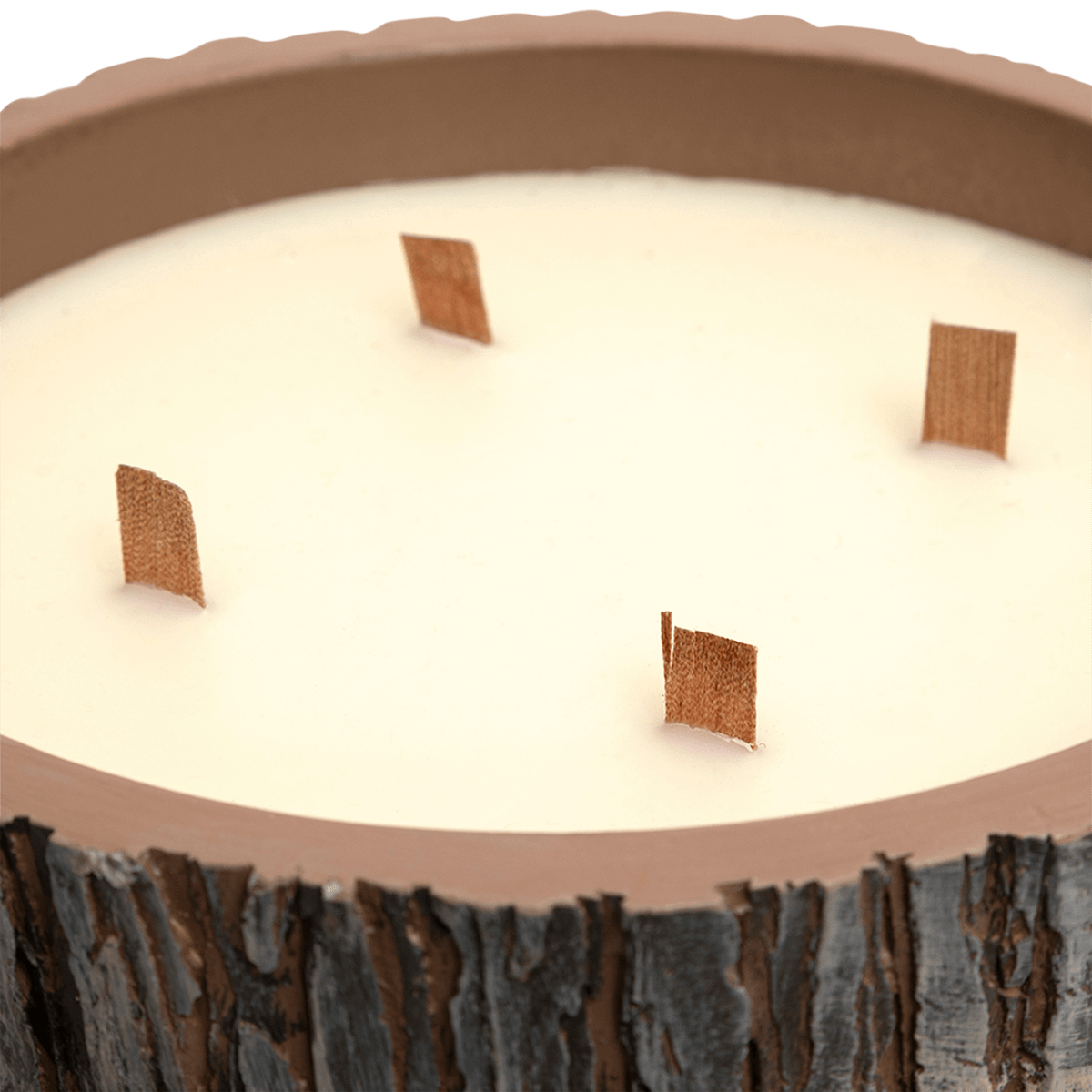 Geurkaars PINEDORF Stam Rond Keramiek Bruin