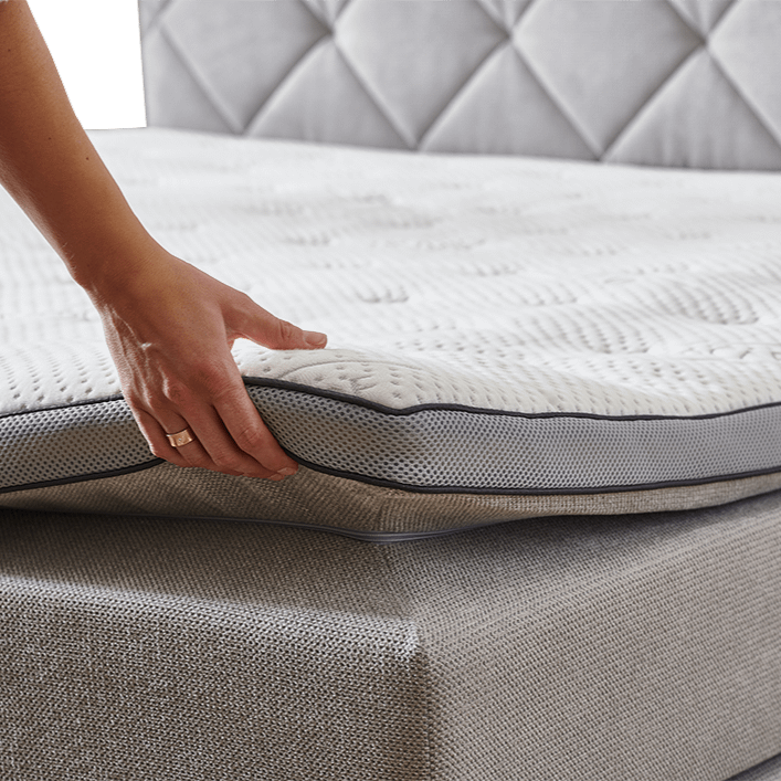 Boxspring MUNCHEN Zilver 180x200