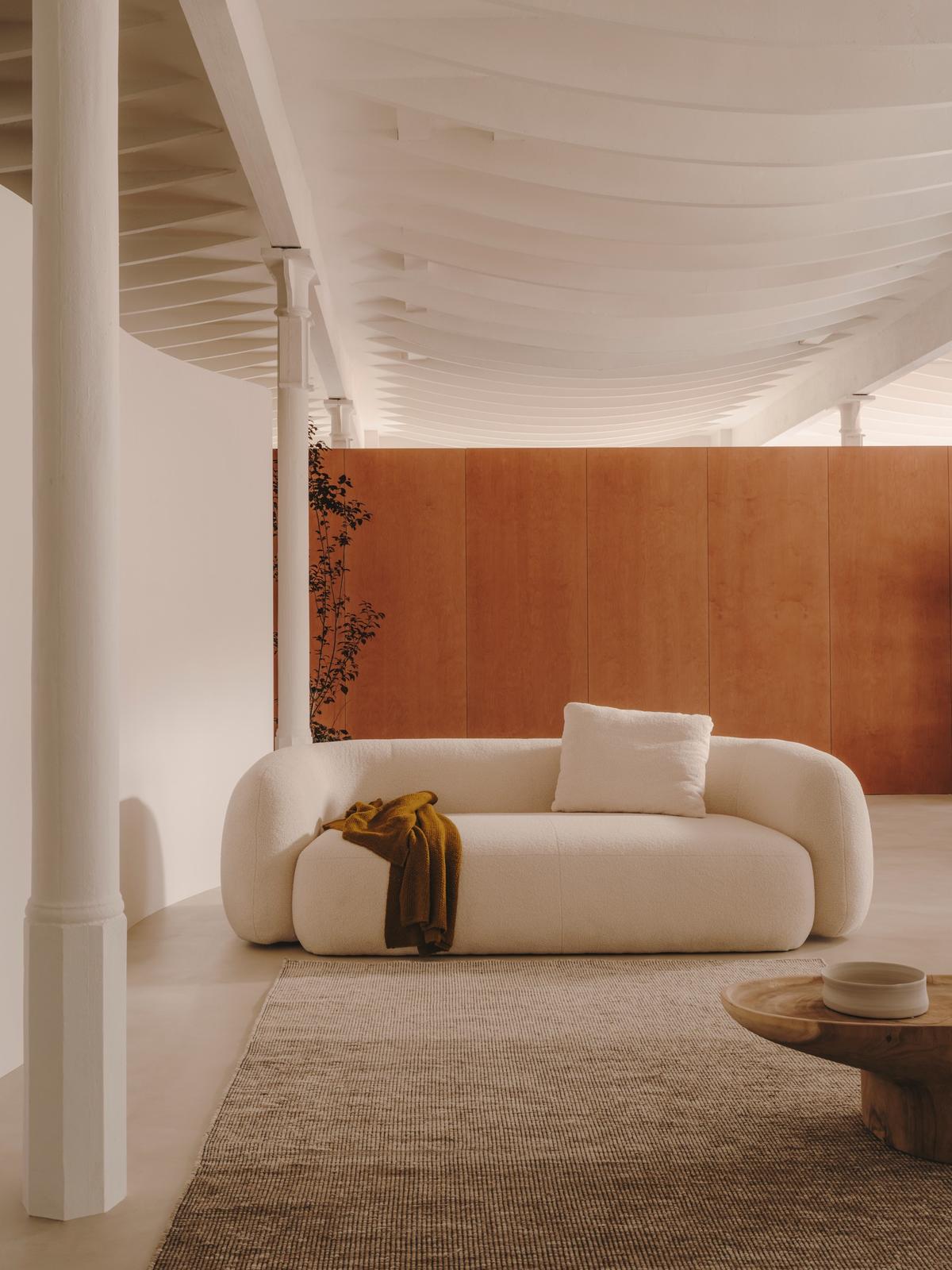 Bruin Malenka-vloerkleed van wol 200 x 300 cm