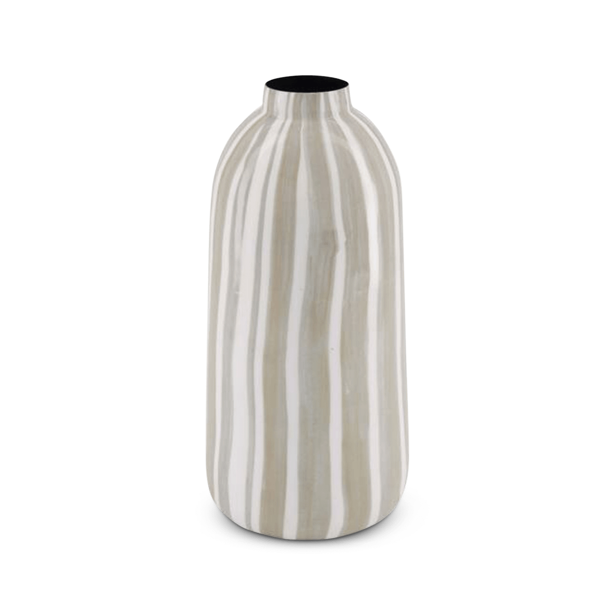 Vaas STRILIA L Metaal Beige Strepen