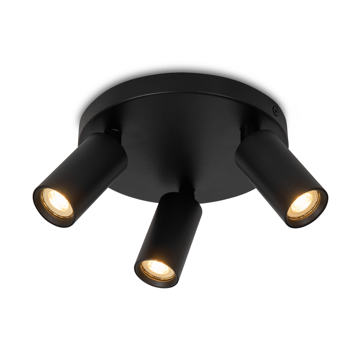 Plafondspot RITMO 3Del. Zwart